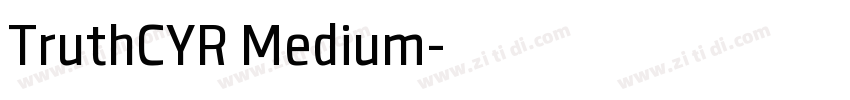 TruthCYR Medium字体转换